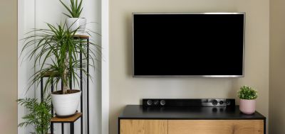Mounted TV in a Lounge